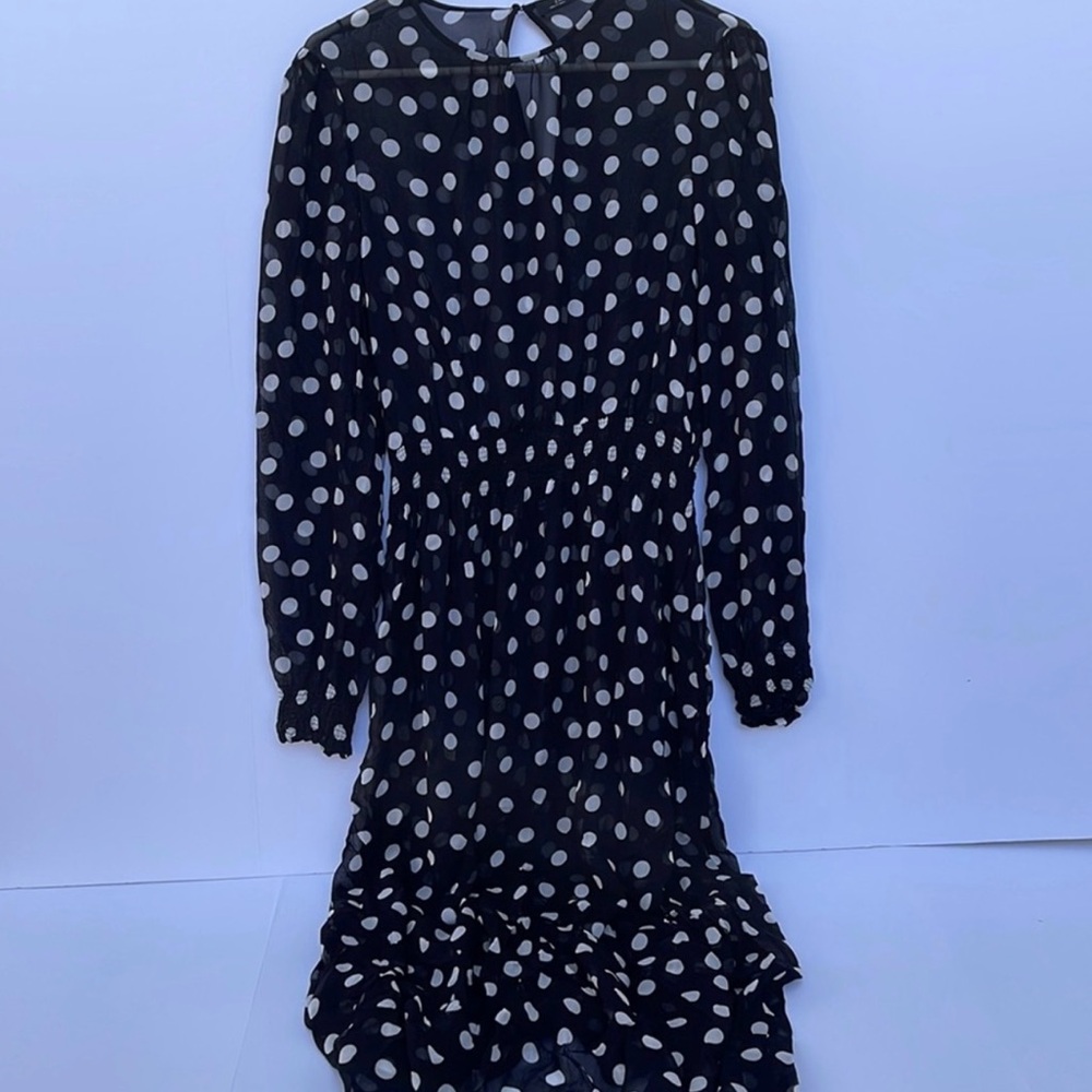 Poka dot sheer dress